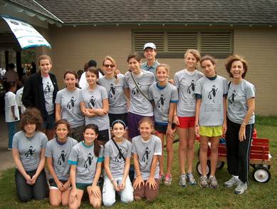 Sarah's Schoolmates Join Her In Her Quest To Cure Diabetes. T-Shirt Photo