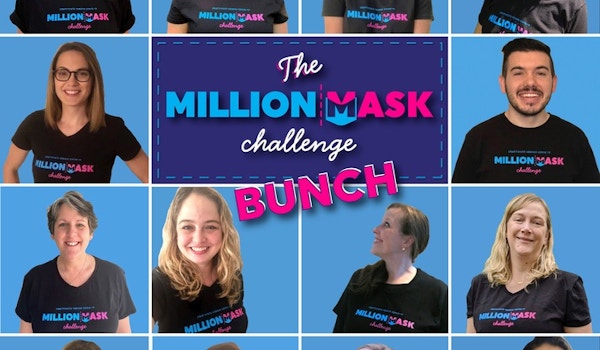 Just A Few Of The Organizers Behind The Million Mask Challenge   Dmv Proudly Sporting Our T Shirts! T-Shirt Photo