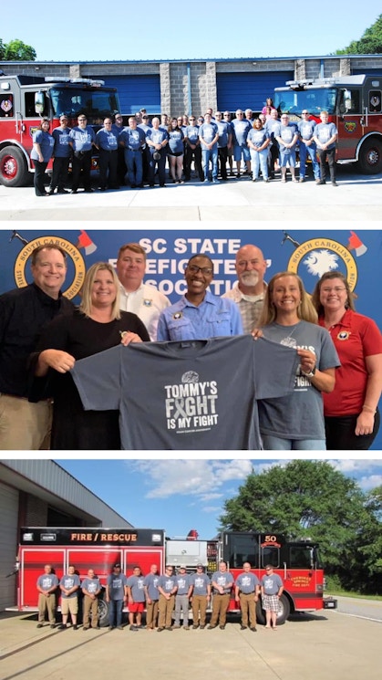 Sc Firefighters Support Tommy T-Shirt Photo