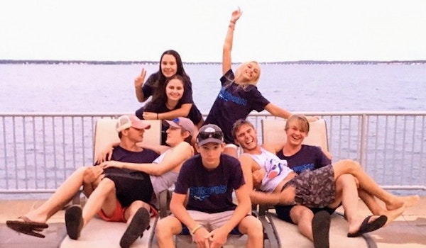 Jackson Yacht Club Swim Coaches Living It Up T-Shirt Photo