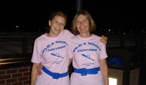 Picture of Mother Daughter Team For Knitting And Baseball Fun Custom T-Shirt Design Mother Daughter Team For Knitting And Baseball Fun T-Shirt Photo