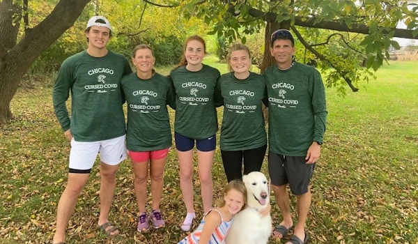 Picture of Chicago Cursed Covid Marathon Custom T-Shirt Design Chicago Cursed Covid Marathon T-Shirt Photo