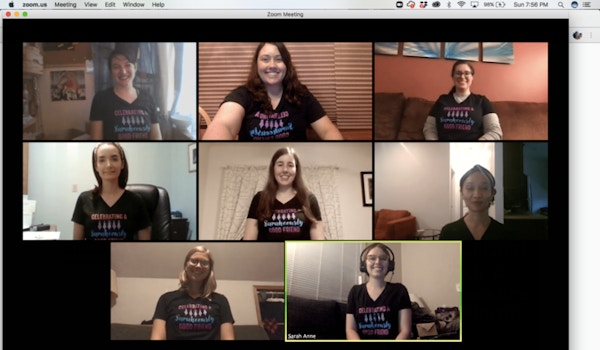 Picture of "Celebrating A Sarah Eously Good Friend" Custom T-Shirt Design "Celebrating A Sarah Eously Good Friend" T-Shirt Photo