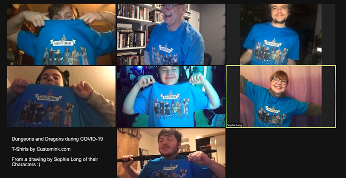 Dungeons & Dragons During Covid T-Shirt Photo