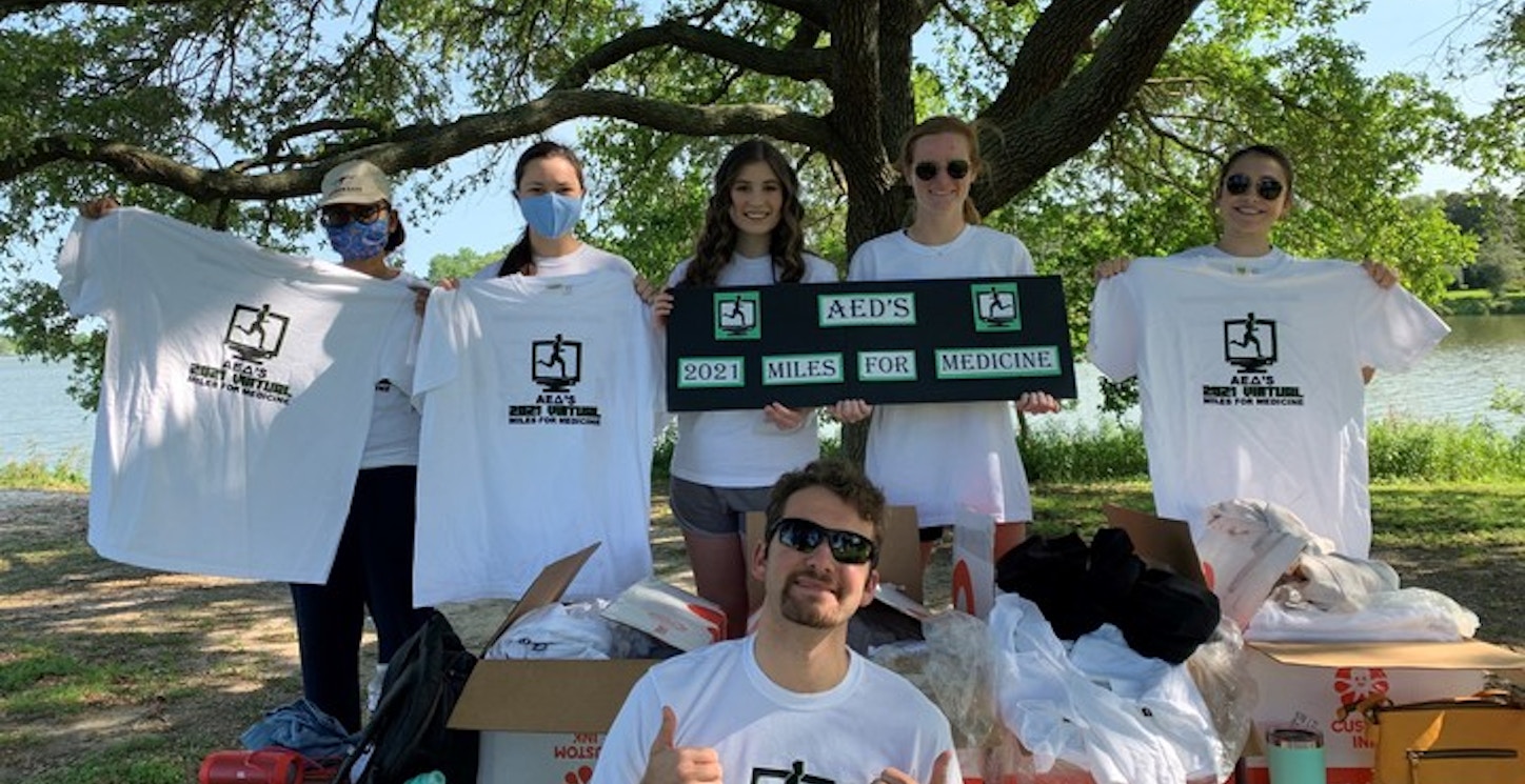 Lsu Aed Miles For Medicine 2021 T-Shirt Photo