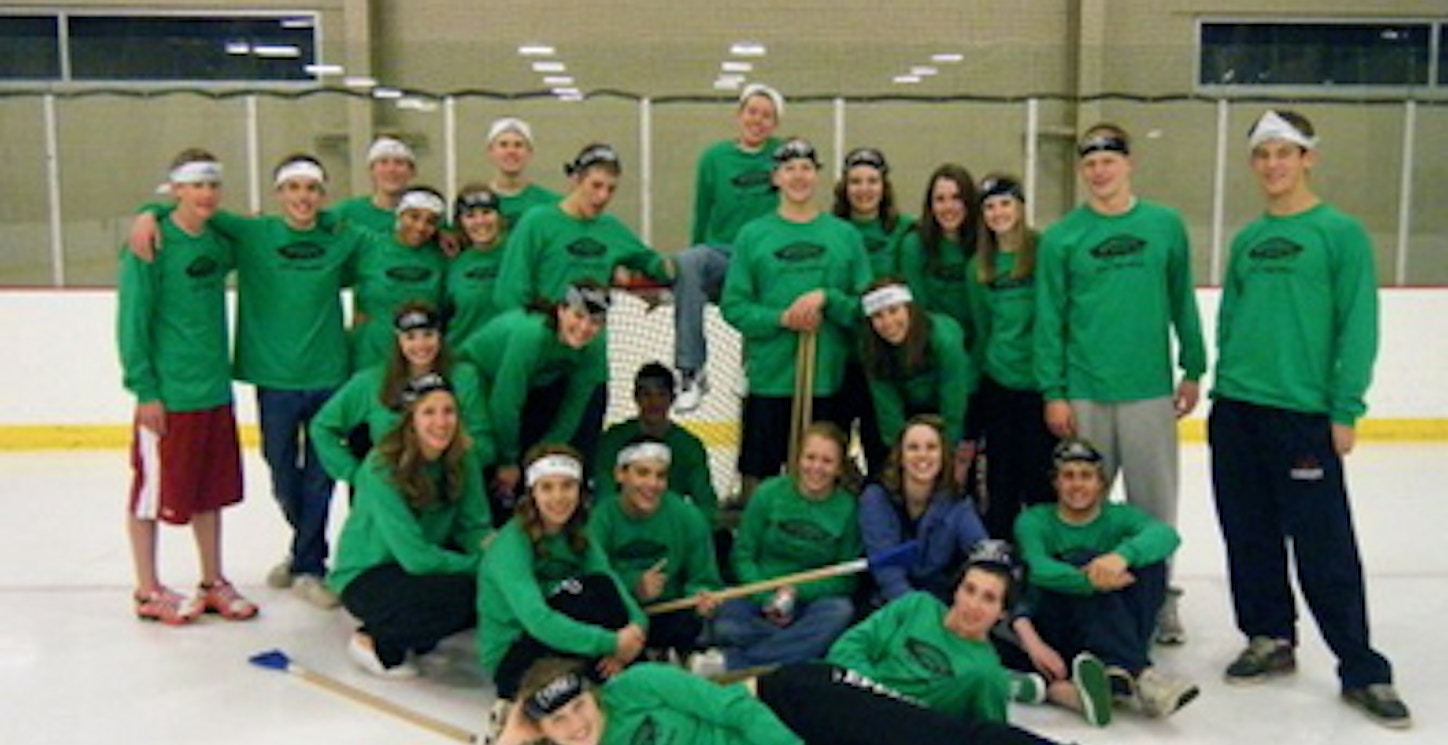 Broomball Snowball T-Shirt Photo