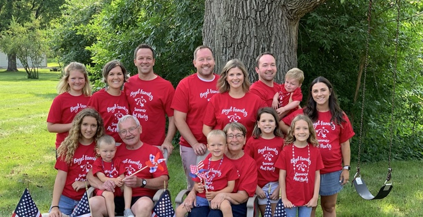 Picture of Reunited And Celebrating The Fourth. Custom T-Shirt Design Reunited And Celebrating The Fourth. T-Shirt Photo