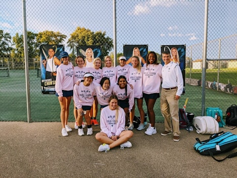Girls Tennis Team T-Shirt Photo