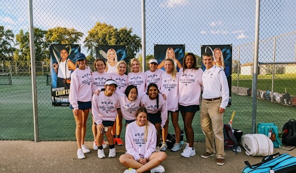 Girls Tennis Team T-Shirt Photo