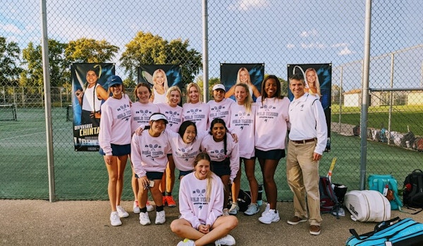 Picture of Girls Tennis Team Custom T-Shirt Design Girls Tennis Team T-Shirt Photo