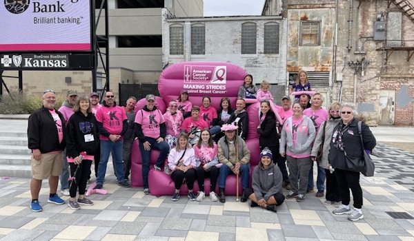 Picture of Making Strides Against Breast Cancer 2021 K Team Custom T-Shirt Design Making Strides Against Breast Cancer 2021 K Team T-Shirt Photo