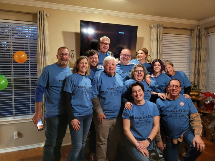Mark's 65th T-Shirt Photo