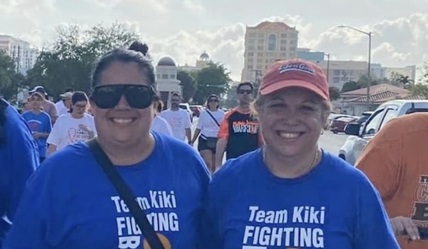 Picture of Team Kiki Fight Back! Multiple Sclerosis Fundraiser. Custom T-Shirt Design Team Kiki Fight Back! Multiple Sclerosis Fundraiser. T-Shirt Photo