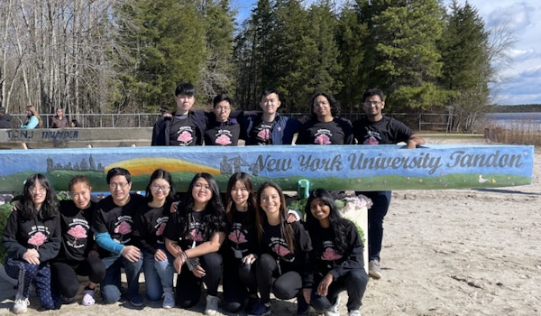 Picture of Nyu Concrete Canoe Springs Into Victory Custom T-Shirt Design Nyu Concrete Canoe Springs Into Victory T-Shirt Photo