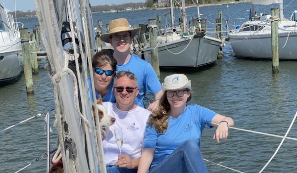 Picture of Christening Of The Bella Rose Sailboat Custom T-Shirt Design Christening Of The Bella Rose Sailboat T-Shirt Photo