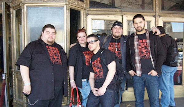 The Mass Grave Pictures Crew At Saturday Nightmares T-Shirt Photo