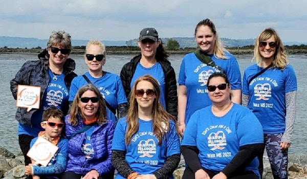 Picture of Kim's Crew For A Cure First Custom T-Shirt Design Kim's Crew For A Cure First T-Shirt Photo