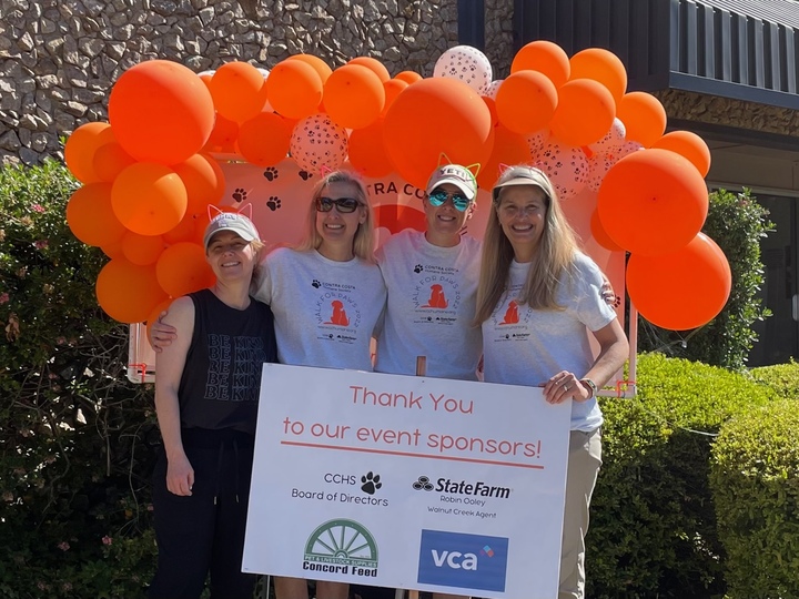 Contra Costa Humane Society Walk For Paws 2022 T-Shirt Photo