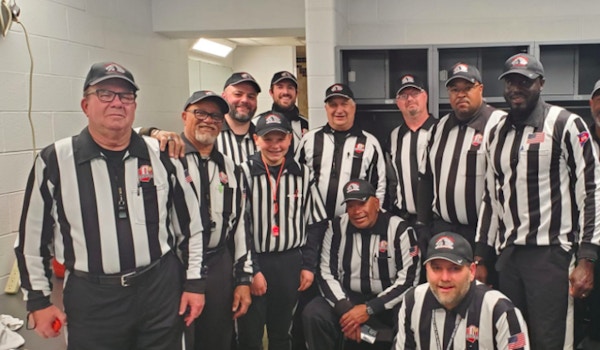 Northeast Ohio Flag Football Officials At Cleveland Browns First Energy Stadium T-Shirt Photo