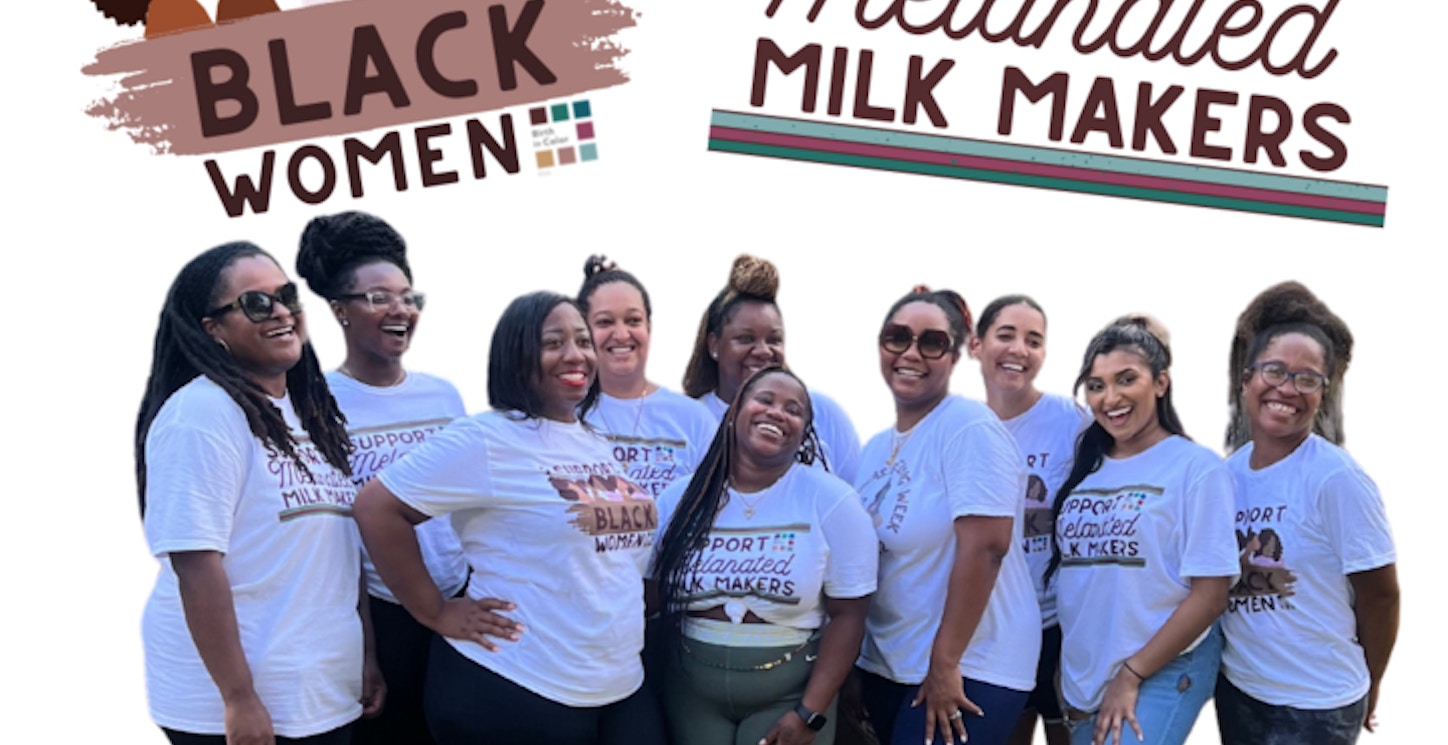 Support Black Women And Melanated Milk Makers T-Shirt Photo