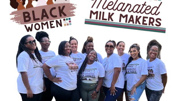 Support Black Women And Melanated Milk Makers T-Shirt Photo